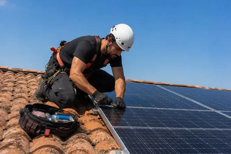 Maintenance et monitoring de panneaux solaires à Petite-Forêt